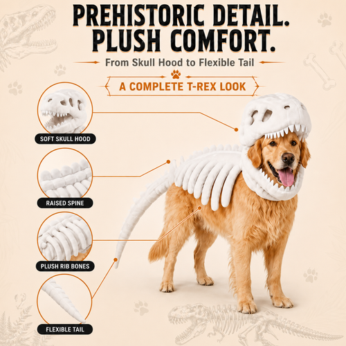 Skelepet™ - T-Rex Skeleton Dog Costume